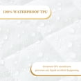 thumbnail image 3 of Quilted Fitted Full Mattress Pad Cover, Waterproof Mattress Protector, Deep Pocket Elastic Fits Up to 18", Breathable Soft Alternative Filling Mattress Pad, 3 of 7