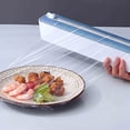 thumbnail image 3 of UsRHHA Plastic Film Cutter With Magnetic Suction, Adjustable Storage Box For Kitchen Wrap Cutting, Wall Mount Dispenser For Aluminum Foil And Wax Sheets, 3 of 6
