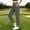 Dark Gray, variant on Lovzfmll Women's Casual Travel Stretch Golf Cropped Pants – Casual Sports 9-Inch Length Trousers Khaki, L
