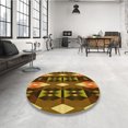 thumbnail image 4 of Ahgly Company Machine Washable Indoor Rectangle Transitional Cinnamon Brown Area Rugs, 5' x 7', 4 of 7