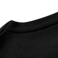 thumbnail image 3 of Sweaters for Fall Men's Solid Color Knitted Sweater Round Neck Pullover Long Sleeved Loose Button Sweater Tops Sweater Mens Pullover Fall Sweaters 2024 S-59 Black L, 3 of 7