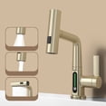 thumbnail image 2 of Langgg Premium Water Tap LED Temperature Display And 360° Rotation Liftable And 360° Rotation Shower Faucet Gray, 2 of 6
