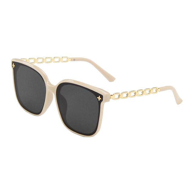 Lunettes de Soleil Tendance Lunettes de Protection Solaire Femmes Polyvalentes Élégantes Lunettes de Soleil Lunettes de Conduite pour Voyages d'Automne Randonnée Plein Air Camping Jaune