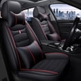 thumbnail image 1 of Maidao Car Seat Covers Universal for FIAT for Linea 2007-2018 5 Seats Water Resistant Front Rear Cushion Protector with Headrest Black and Red, 1 of 7