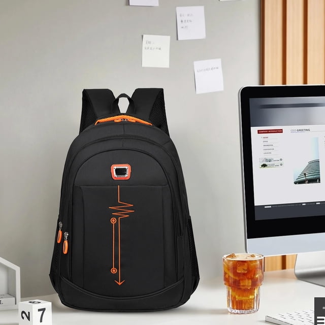 Rvkxad Large Capacity Leisure Backpack, Simple Shoulder Bag for Men Travel Laptop Carry, Middle School Student Backpack Bag