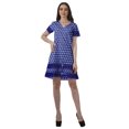 thumbnail image 4 of Moomaya Tenues d'Été Coton Flex Imprimées Robes Courtes pour Femmes Tenue Décontractée, 4 of 4