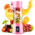 thumbnail image 3 of Trayknick Portable Home USB Rechargeable 4-Blade Electric Fruit Extractor Juice Blender, 3 of 13