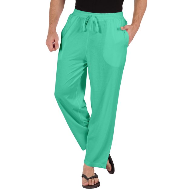 Inkmeso Solid Casual Bottom For Men's Lightweight Cotton Track Pants For Sleep/Workout Pajamas