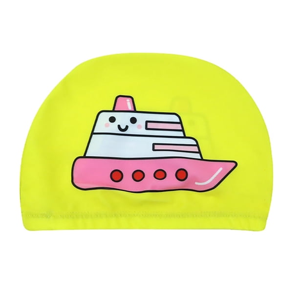 Lot 2 Bonnets De Bain Enfant Licorne – Nylon, Stretch, Anti-chlore – Rose Et Violet – Taille 4-12 Ans, Cheveux Longs