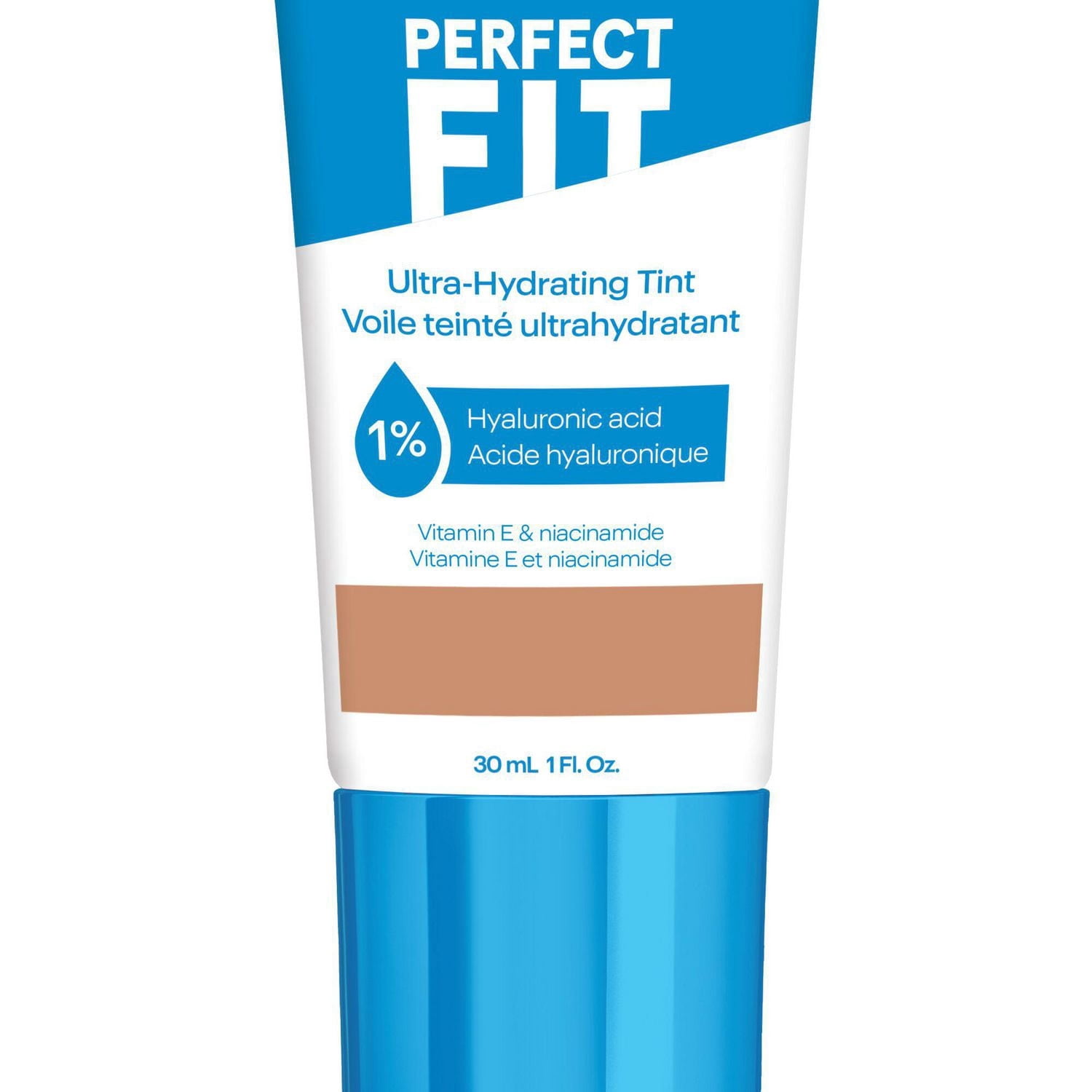 Perfect Fit Teint Ultra-Hydratant avec 1 % d'Acide Hyaluronique, de niacinamide, de Caféine et de Vitamine E