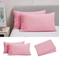 thumbnail image 1 of Fridja Queen Size Pillow Cases Set of 2, Brushed Microfiber Pillowcases with Envelope Closure, Solid Color Super Soft Breathable Shrinkage and Fade Resistants Pillowcase (Pink, 20x36 Inch), 1 of 5