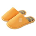 thumbnail image 1 of Mens and Womens Home Slippers Simplicity Solid Color Close Toe Comfortable Non-Slip Indoor Flax Slippers Yellow, 1 of 1