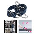 thumbnail image 3 of Adjustable Flat Cords with Hooks, Heavy Duty Straps with Hooks, Adjustable Buckles, Luggage Elastic Rope - Blue 2m, 0.5 to 2 Meters, 3 of 8