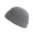 thumbnail image 4 of Unisex Fashion Warm Winter Casual Knitted Hat Solid Color All-match Hat, 4 of 9