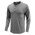 thumbnail image 1 of CEHVOM Men Long-Sleeve Beefy Muscle Basic Solid Pure Color Blouse Tee Shirt Top, 1 of 4