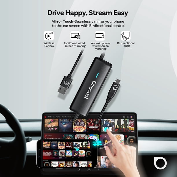 Ottocast Mirror Touch Wireless CarPlay Adapter That Lets Your Car