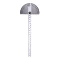 thumbnail image 2 of Stainless Steel 180 Degree Protractor Angle Finder Rotary Woodworking Measuring Ruler Craftsman Tool, 2 of 8