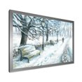 thumbnail image 2 of Designart Winter Park At Christmas Traditional Framed Wall Art, 2 of 4