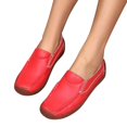 thumbnail image 5 of B91xZ Mocassins à Enfiler pour Femmes Mocassins de Conduite Décontractés Chaussures Bateau à Enfiler Mode Confort Ballerines, Rouge 8, 5 of 5
