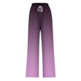 thumbnail image 5 of Pants for Women, Womens Fashionable Striped Printed Drawstring Wide Leg Pants, 5 of 5