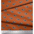 thumbnail image 2 of Soimoi Tissu en Poly Georgette Imprimé Poisson au Mètre 52 Pouces de Large, 2 of 3