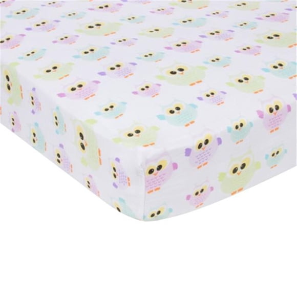 MiracleWare 7446 Owls Drap-Housse de Lit de Bébé en Mousseline