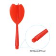 thumbnail image 4 of Unique Bargains Integrated Dart Shaft and Flights, 15 Pack 4BA Thread Plastic Dart Flights Red, 4 of 5