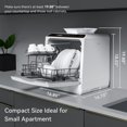 thumbnail image 2 of Hermitlux Portable Countertop Dishwasher, 5 Washing Programs, 5L Built-in Water Tank and Air-Dry Function, HMX-DW03, 2 of 7