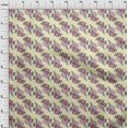 thumbnail image 3 of oneOone Georgette Viscose Fabric Leaves Block Printed Craft Fabric BTY 42 Inch Wide, 3 of 4