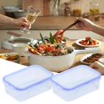 thumbnail image 1 of Oleegame 1PC Produce Storage Meals Divided Rectangular Food Storage Container 27 Ounce Clear, 1 of 6