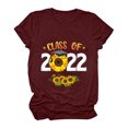 thumbnail image 2 of Pompotops Pull-over Femme à Manches Courtes Casual Letterprint, 2 of 5