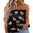 thumbnail image 1 of Women‘s Strapless Tank Tops Sleeveless Pleated Gradient Color Ladies Summer Boho Print Loose Fit Pullover, 1 of 6