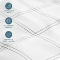thumbnail image 2 of Bare Home Fitted Sheet - Premium 1800 Collection - Deep Pocket - Ultra-Soft Wrinkle Resistant - Queen, Modern Plaid - White/Gray, 2 of 5