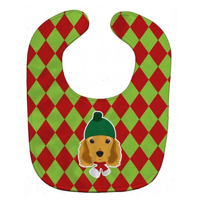 Carolines Treasures BB5979BIB Noël Cocker Spaniel Bavoir pour Bébé