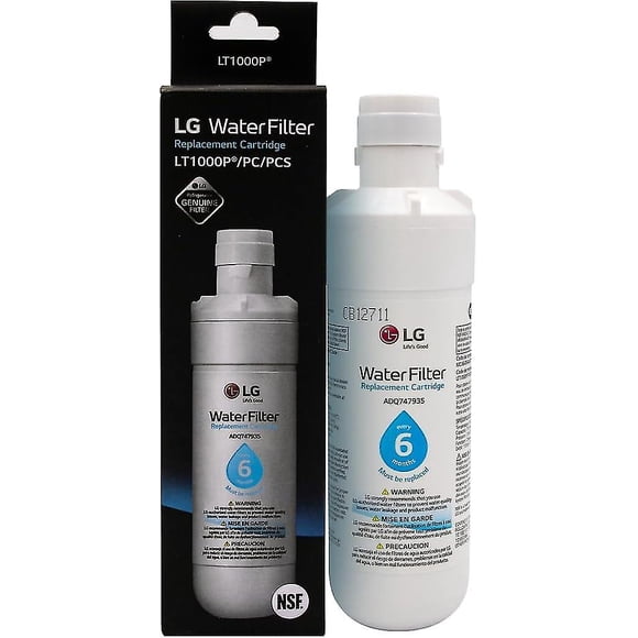 Lt1000p - 6 Month / 200 Gallon Capacity Replacement Refrigerator Water Filter ,suitable For Lg Refrigerator(nsf42, Nsf53, And Nsf401) Adq74793501, Adq