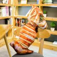 thumbnail image 1 of 3D Simulation Snack Shape Plush Pillow, Soft Food Cushion Stuffed Toy for Home Decor , 60cm, Squid, 1 of 5