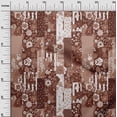 thumbnail image 3 of oneOone Polyester Spandex Maroon Fabric Asian Mix Floral Fabric For Sewing Printed Craft Fabric By The Yard 56 Inch Wide, 3 of 4