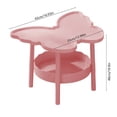 thumbnail image 3 of Table d'Appoint Papillon, Petite Table d'Appoint à 2 Niveaux, Table de Plateau pour Télé pour Salon, Table d'Appoint Moderne pour Sofa, Table en Forme de Papillons Table d'Accent, Petites Tables d'Appoint pour Café de Sofa pour Chambre Intérieur Extérieur, 3 of 8