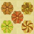 thumbnail image 1 of Ahgly Company Tapis d'Intérieur Lavable en Machine Carré Transitionnel Sedona Brun, 8 Pieds Carré, 1 of 7