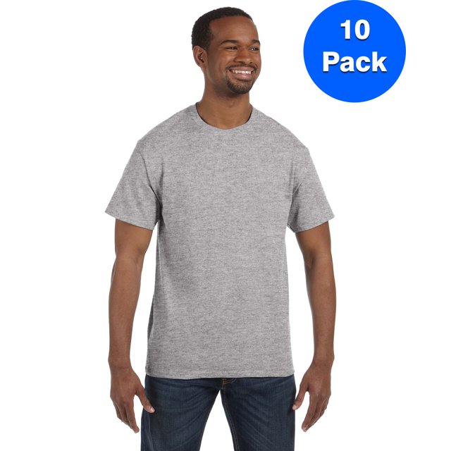Hanes Men's Authentic-T T-Shirt - 5250T (Pack Of 10)