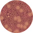 thumbnail image 1 of Ahgly Tapis Rond Lavable en Machine Intérieur Transitionnel Rouge Cramoisi, 8 Pieds Rond, 1 of 7
