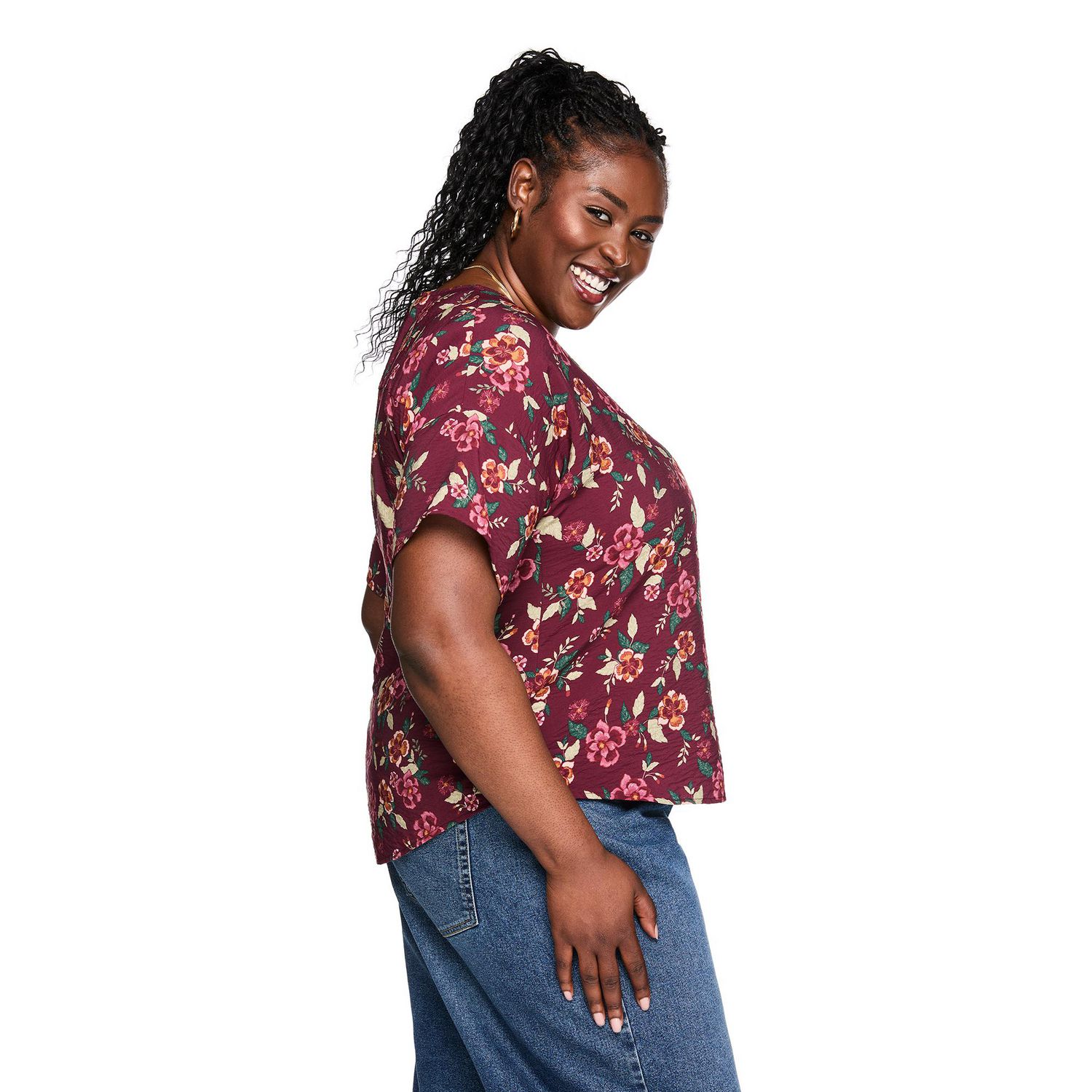 Haut imprimé à manches courtes Lane Bryant Plus pour femmes