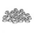 thumbnail image 1 of Flange Nut, Practical Hardware Rust-proof Stainless Steel High Reliability  For Greenhouse Supplies Accessories M6, 1 of 8