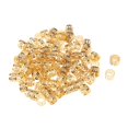 thumbnail image 2 of HILABEE 100 Pcs/Ensemble Perles pour Barbe Poignets de Dreadlocks Tresses pour Cheveux Tubes s. 100 Pcs Or, 2 of 7