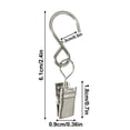thumbnail image 3 of Metal S-hook With Clip S-shaped Curtain Shower Curtain Accessory Hook Outdoor Party Light Hook, 3 of 5