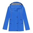 thumbnail image 1 of AherBiu Manteau de Pluie pour Femme avec Capuchon, Coupe-Vent Léger Ajustable, Imperméable, Randonnée, Voyage, Vêtement d'Extérieur, 1 of 4