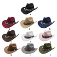 thumbnail image 4 of Decodeary Chapeau de Cowboy Premium Léger et Confortable Style Western Grand Application Polyester Beige Clair, 4 of 6