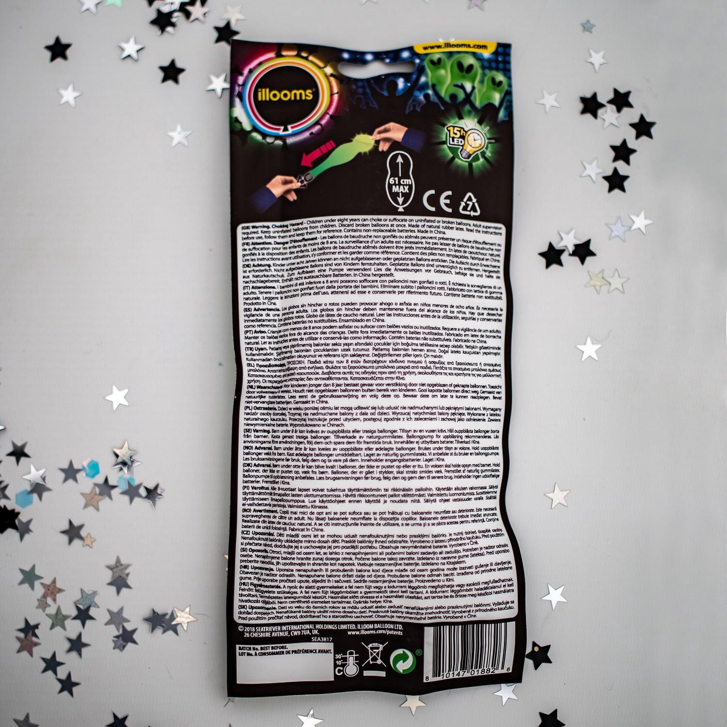 illooms Alien Super Size LED Light up Balloons