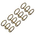 thumbnail image 1 of Unique Bargains 0.79' Dia. 3 Circle Detachable Metal Binder Rings Loose Leaf Rings, Bronze 4 Pack, 1 of 6