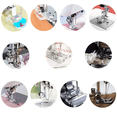 thumbnail image 2 of 11 Pieces Multi-functional Presser Foot Set for Sewing Machine by W6, Brother, Singer, 2 of 7